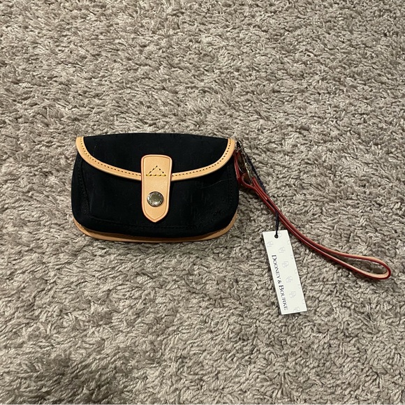 Dooney & Bourke Handbags - Dooney & Bourke black and Tan Wristlet